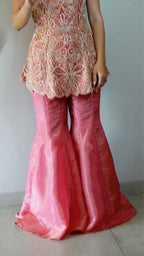 Full Embroidered Kurti Top with Palazzo pants