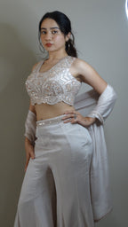 Ivory Ethereal choli Palazzo set