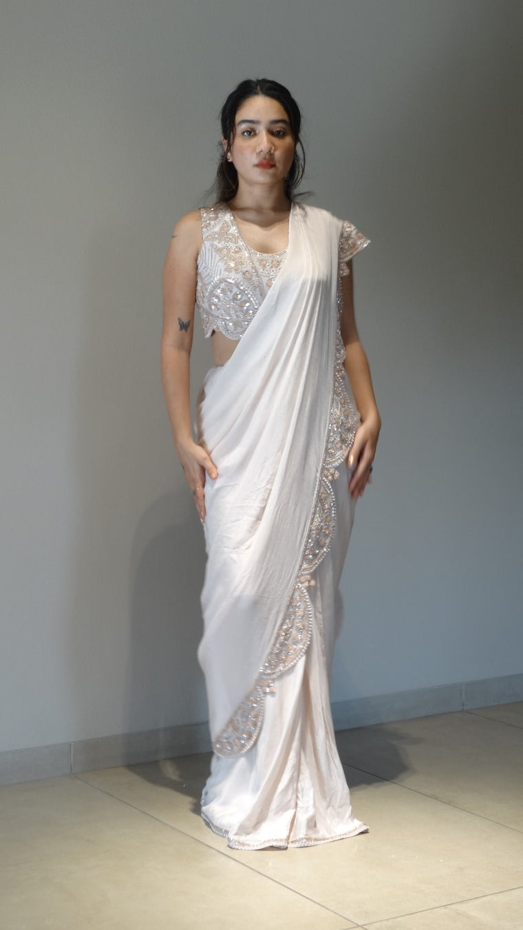 Ivory Ethereal Ready-to-wear Saree