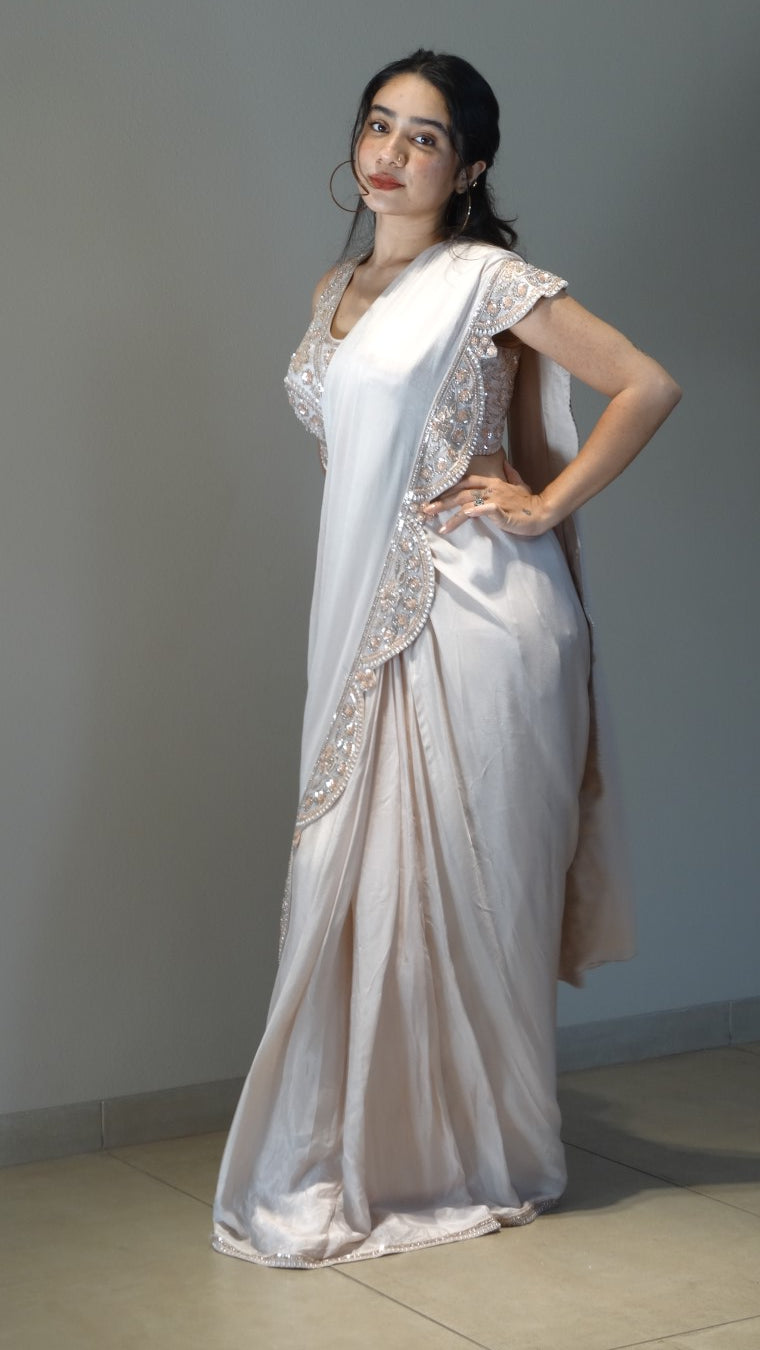 Ivory Ethereal Ready-to-wear Saree