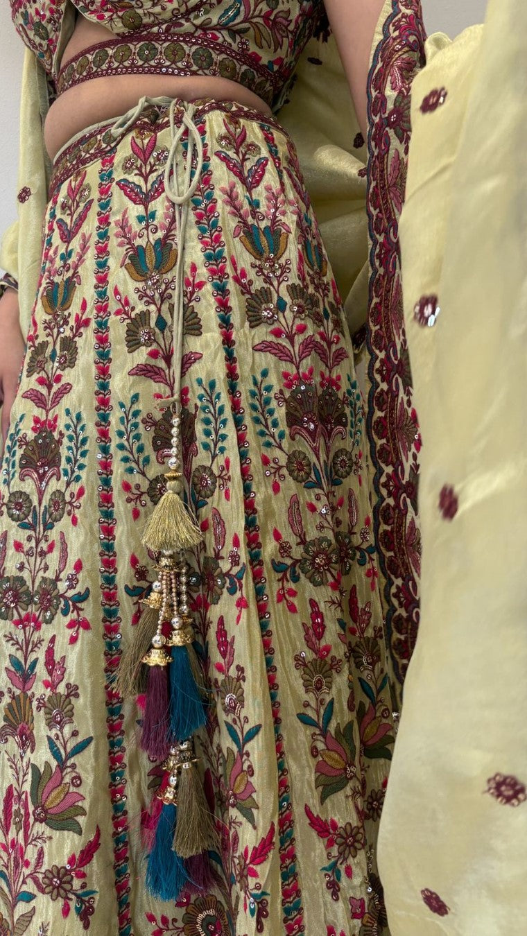 Green Peacock Lehenga Choli