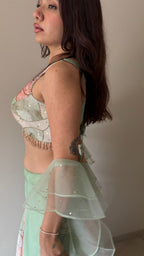 Gulabo - Green Choli Palazzo Set