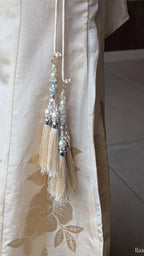 Malai Cream Halter Choli Palazzo Set