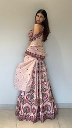 Pink Peacock Lehenga Choli