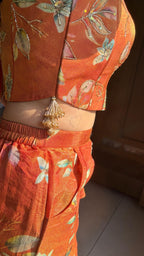 Saffron Spice Corset Palazzo Set
