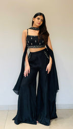 Strap Choli with pocket palazzo