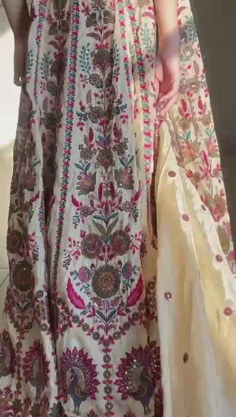 Gold Peacock Lehenga Choli