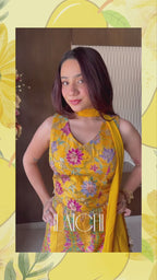 Alphonso Floral Choli Palazzo set